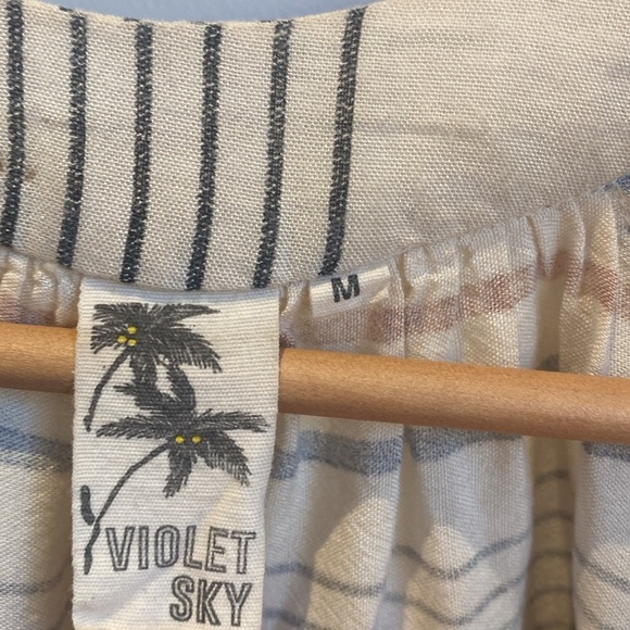 Sz M Violet Sky Beach Cover up - Picture 3 of 11